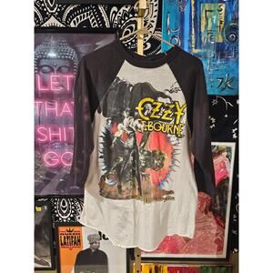 Rare Vintage Distressed 1986 Ozzy Osbourne “The Ultimate Sin” Tour Tee XL